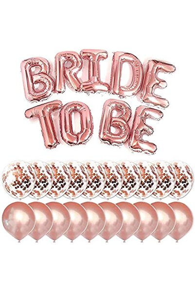 Generic Pack of 30 pcs BRIDE TO BE Balloons Rose Gold Banner Bachelorette Party Decorations Hen Party Suppli