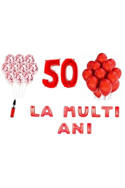 Domi Party & Gifts Set 33 baloane, Domi Party & Gifts, La Multi Ani aniversar...