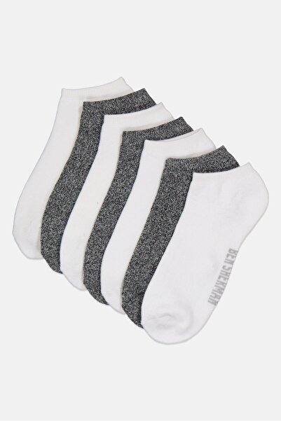 Ben Sherman Men 7 Pairs Brand Logo Ankle Socks, Multicolor