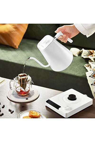 Generic KT10 PRO Electric Kettle 1L - Stainless Steel with Temperature Control Electric Kettle (White)