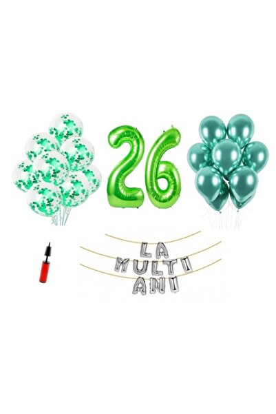 Domi Party & Gifts Set 33 baloane, Domi Party & Gifts, La mulți ani de 26 de ...