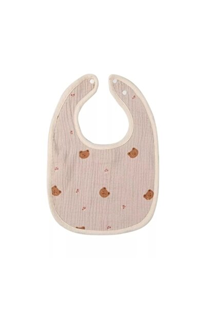 Domi Party & Gifts Baveta in Forma de U, Domi Party & Gifts, din Bumbac, Rezistenta la Apa, cu Capse, Model