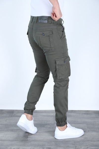 Genel Markalar Keten Kargo Cepli Paça Lastikli Bel Kemerli Mevsimlik Pantolon