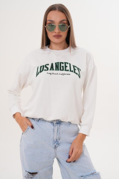 ŞİMAL Дамска блуза с три ленти и принт 255320 -