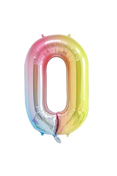 Domi Party & Gifts Balon folie, Domi Party & Gifts, Curcubeu, numărul 0, 100 cm