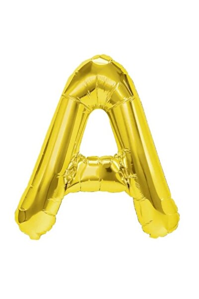 Danex Metallic Foil Balloon Letter A, 40 cm, Helium or Air, Individually Packaged, Straw Included, G