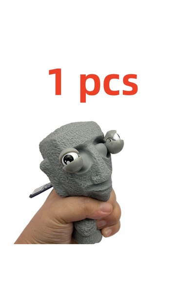 Choice قطعة واحدة من رجل الحجر الملون العشوائي يطلق لعبة التوتر يرتد ببطء تمث...