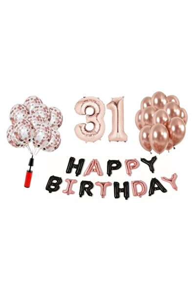 Domi Party & Gifts Set 36 baloane, Domi Party & Gifts, La mulți ani, auriu ro...