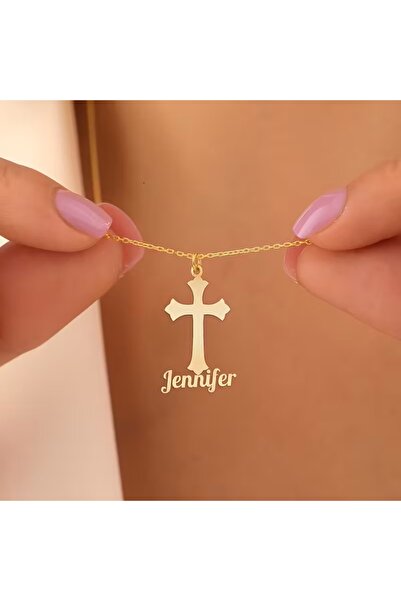 sirius jewelry 925 Gümüş | Haç Kolyeye İsmini Yazdır