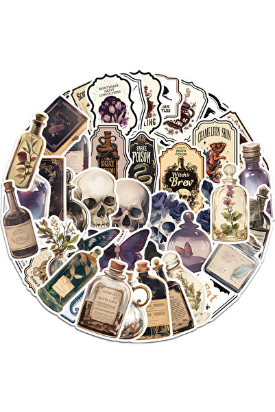 Choice 50 قطعة من ملصقات يوميات جمالية داكنة يمكنك صنعها بنفسك، ملصقات يوميات...