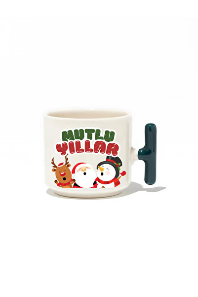 baskigo.com Christmas/New Year/Christmas Themed Latte Cup - Gift Ceramic Mug