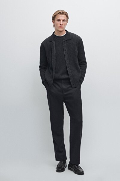 Massimo Dutti Yün karışımlı triko hırka