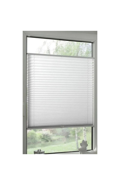 wenthi PLİSE PERDE BEYAZ - CAM BALKON PERDESİ