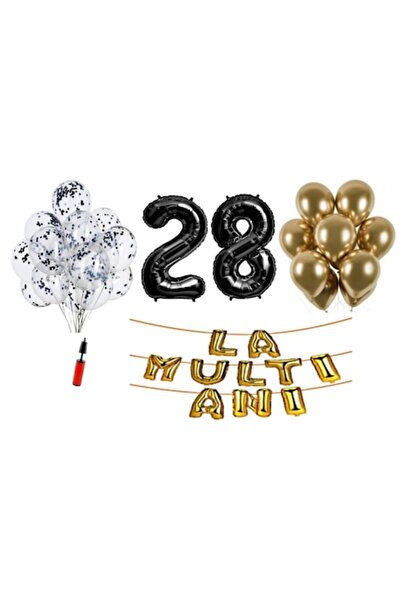 Domi Party & Gifts Set 33 baloane, Domi Party & Gifts, La mulți ani aniversar...