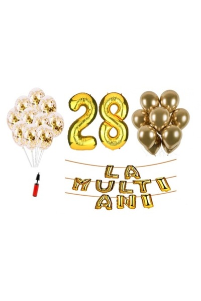 Domi Party & Gifts Set 33 baloane, Domi Party & Gifts, La mulți ani aniversar...