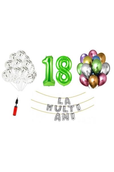 Domi Party & Gifts Set 33 baloane, Domi Party & Gifts, La mulți ani aniversar...