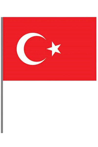 Buket Bkt-120 Türk Bayrağı Sopalı Alpaka Kumaş 30 cm X 45 cm
