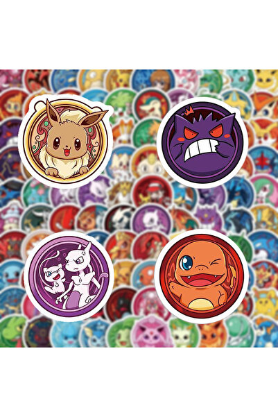 Choice 100 قطعة 10/30/50/100 قطعة ملصقات أنمي بوكيمون اللطيفة سايدك بيكاتشو ملصقات كرتونية DIY قرطاسية لاب