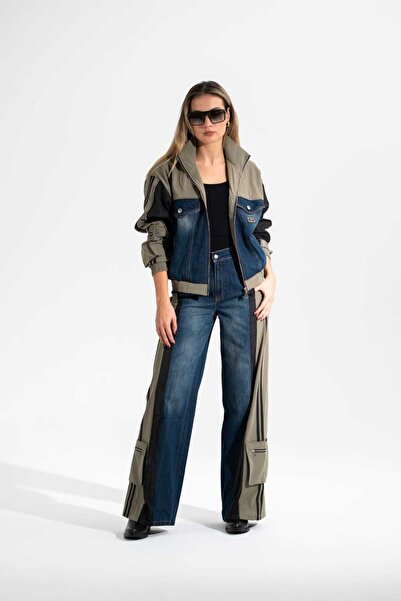 roibyardaözmen تصميم، بدلة بتفاصيل الدنيم والباراشوت