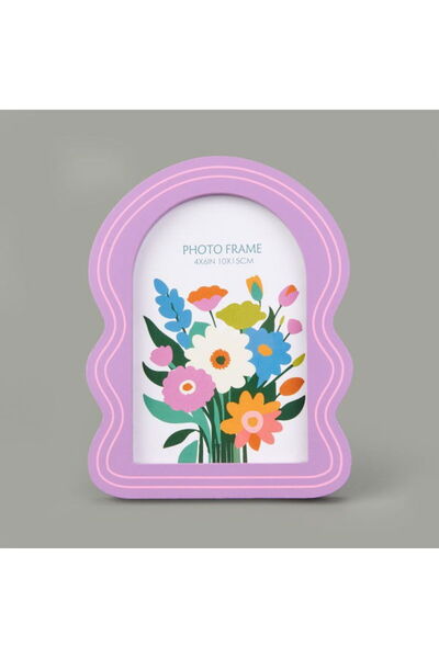 Evidea Deco Camelia Fotoğraf Çerçevesi - Mor - 10x15 cm