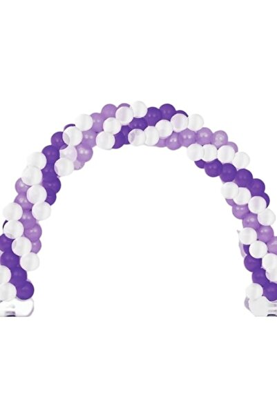 OEM Kit aranjament baloane cu suport pentru arc, Mov/Alb, 180 buc