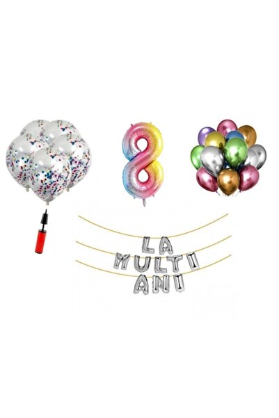 Domi Party & Gifts Set 32 ​​baloane, DOMI PARTY & GIFTS®, La mulți ani aniver...