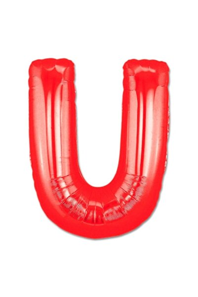 Shop Carnaval Μπαλόνι foil, Γράμμα U, Κόκκινο χρώμα, 41 εκ., 1 τεμάχιο