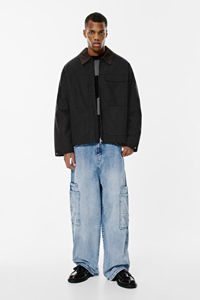 Pull & Bear Kontrast yakalı ceket