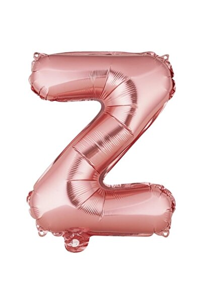 Danex Balon folie metalică Litera Z, 40 cm, auriu roz