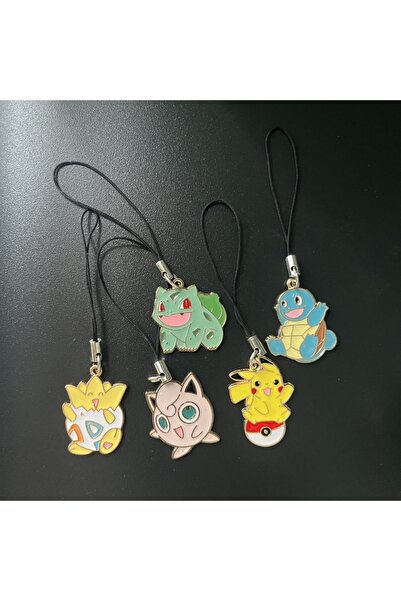 Choice سلسلة مفاتيح بوكيمون، 5 قطع، سلسلة مفاتيح Y2K، بيكاتشو بوكيمون، كرة بو...