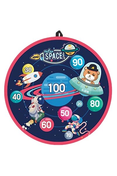 DAMUR Joc de darts pentru copii, Tablă pliabilă de 36,5 cm, 8 mingi simple cu...