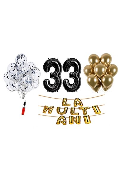 Domi Party & Gifts Set 33 baloane, Domi Party & Gifts, La mulți ani aniversar...