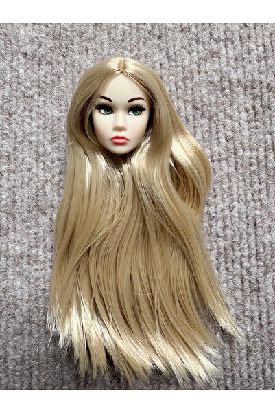 Choice دمى صغيرة معيبة بشعر ذهبي أبيض ومكياج من البولي بروبيلين مع شعر ملون و...