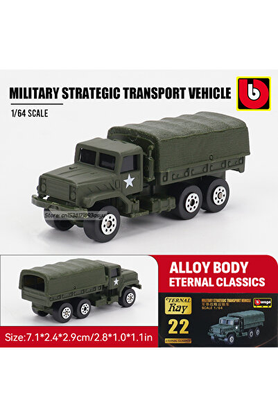 Choice 1-64 Bburago 1:64 MILTARY STRATEGIC TRANSPORT VEHICLE Model Micro High Precision Car Model Series Ch