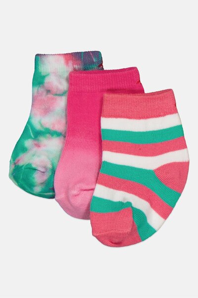 Hamleys Toddlers Girl 3 Pairs Tie-Dye Socks, Multicolor