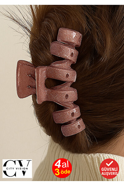 cityvision Silvery Dusty Rose Color Zigzag Model Latch Buckle 11 cm - Stylish...