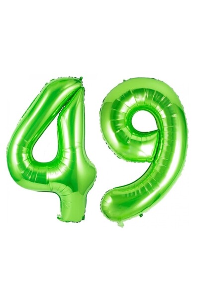 Domi Party & Gifts Set de 2 baloane folie cu numere, Domi Party & Gifts, Verd...