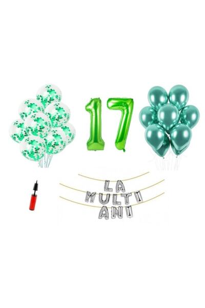 Domi Party & Gifts Set 33 baloane, Domi Party & Gifts, La Multi Ani aniversar...