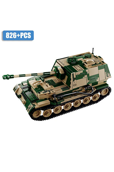 Choice opp bag WW2 Military Army Soldiers World War 2 Jagdpanzer TIGER/P Tank Destroyer Building Blocks Bri