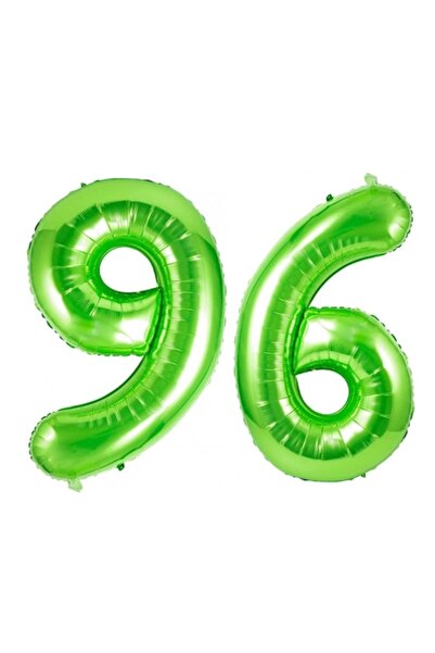 Domi Party & Gifts Set de 2 baloane folie cu numere, Domi Party & Gifts, Verd...