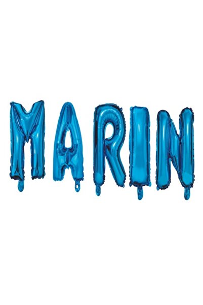 OEM Set baloane litere nume Marina, albastre, 40 cm