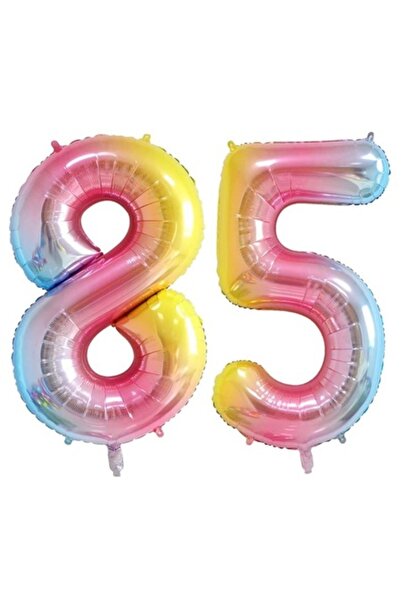 Domi Party & Gifts Set de 2 baloane folie, Domi Party & Gifts, Curcubeu, Aniv...