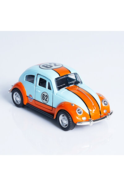Choice Sl-1126-B1 1:36 Scale Vintage Beetle Alloy Car, Doors Can Be Opened, Bright Colors, Pull-Back Action