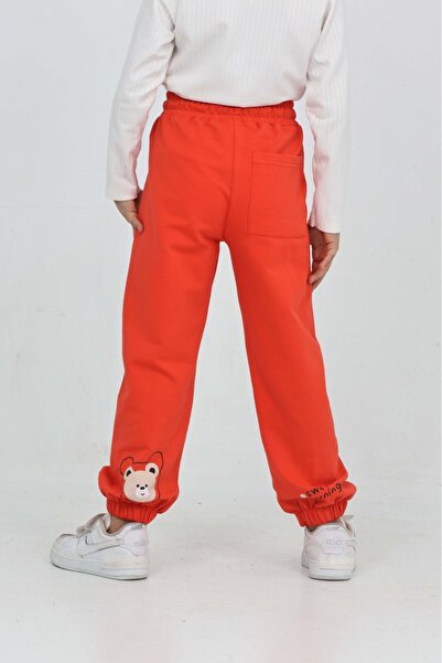 Toontoy Girl's Leggings with Bear Print Tracksuit Bottom