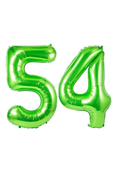 Domi Party & Gifts Set de 2 baloane folie cu numere, Domi Party & Gifts, Verd...