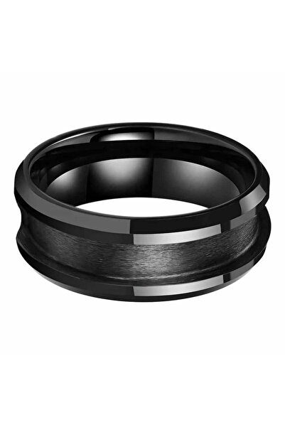 kahramancorner Tungsten Ring Black Men's Wedding Ring