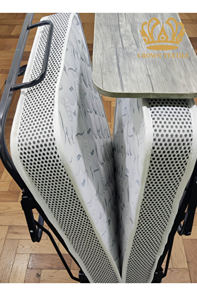 Crown Textile 80*190cm folding bed with compressed foam mattress, easy to move and store