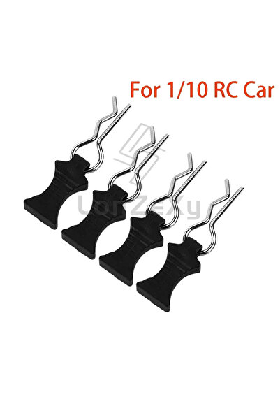 Choice For 1-10 RC Car 4pcs Metal R-type Car Shell Body Fixed Clips Pin with ...