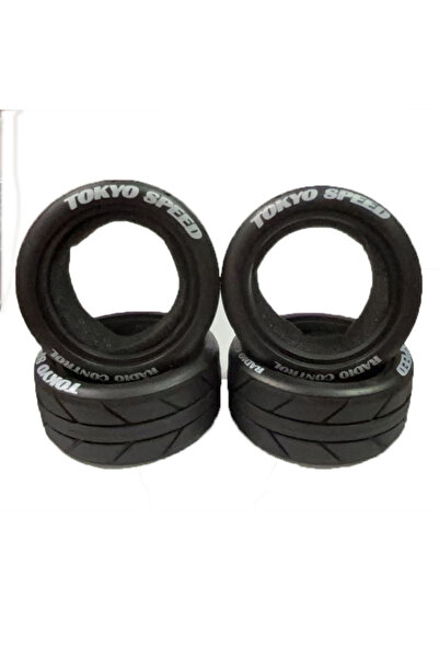 Choice A 1/10 Soft Rubber Racing Tires - High-Grip for XV02, HSP 94123/94122, Tamiya TT01/FW06 - Indoor & .