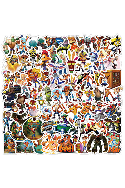 choice2 60 قطعة 10/30/60 قطعة ملصقات كرتونية من لعبة كراش بانديكوت ملصقات ألع...